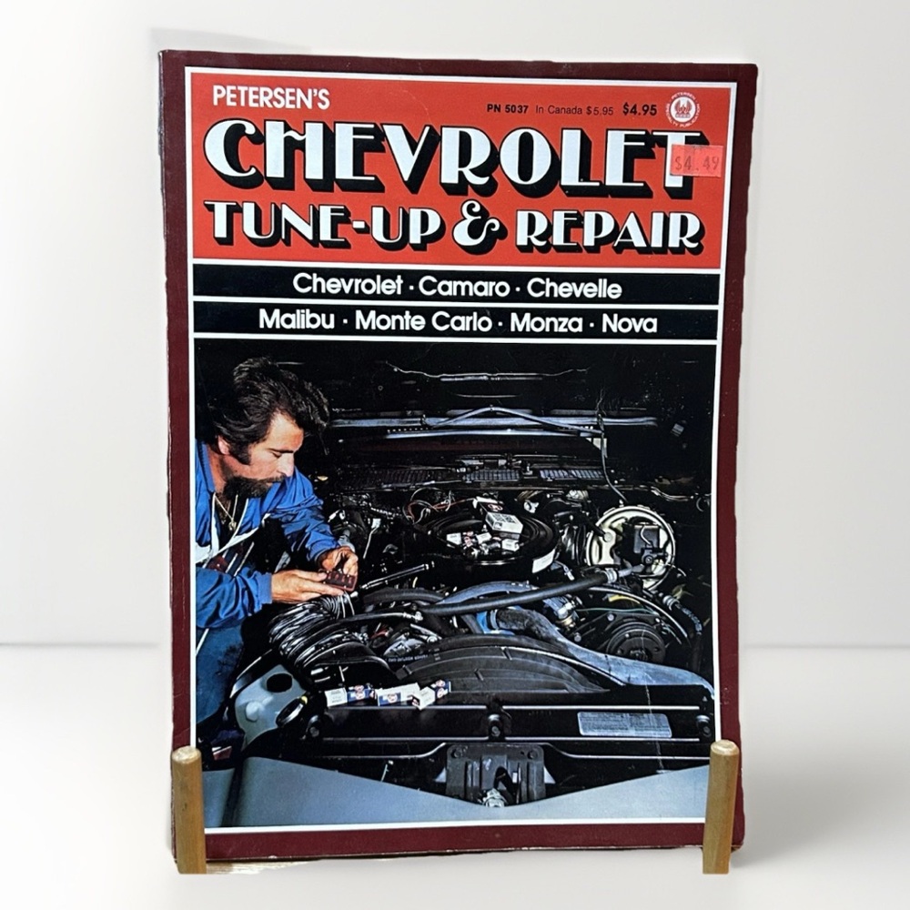 Vintage Petersen’s Chevrolet Tune Up & Repair Book PN 5037 Nova Camaro Malibu